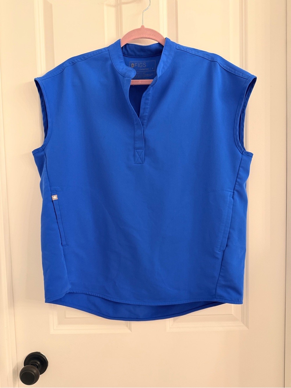 FIGS Women’s Royal Blue Rafaela Scrub Top.